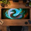 Jade Moon Wyrm Gaming Mousepad
