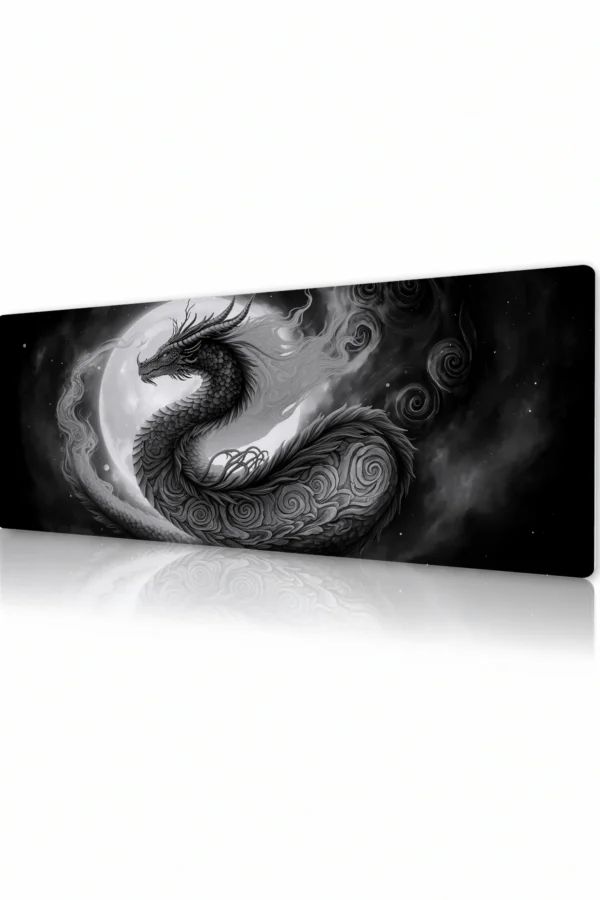 Ashen Moon Wyrm Gaming Mousepad