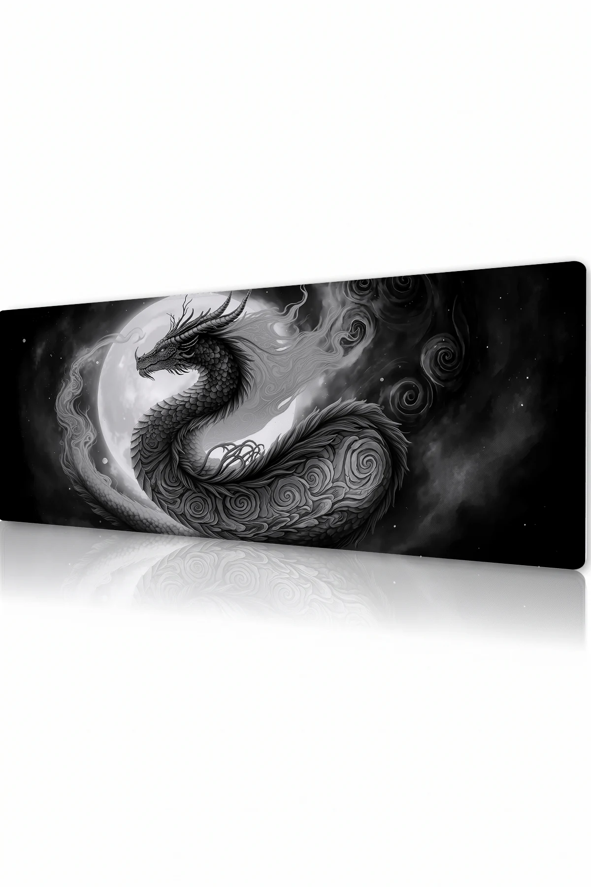 Ashen Moon Wyrm Gaming Mousepad