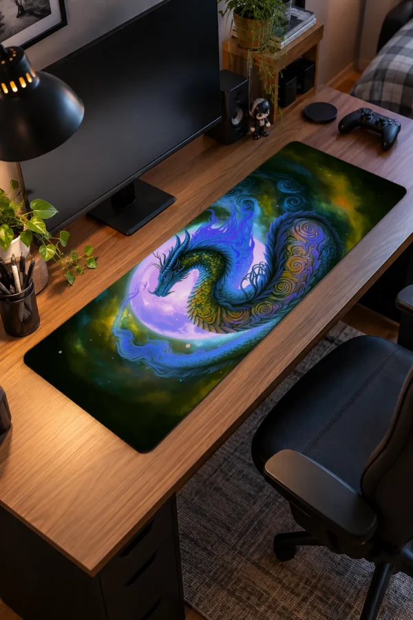 Cobalt Moon Wyrm Gaming Mousepad Cobalt Moon Wyrm Gaming Mousepad