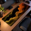 Amber Currents Gaming Mousepad
