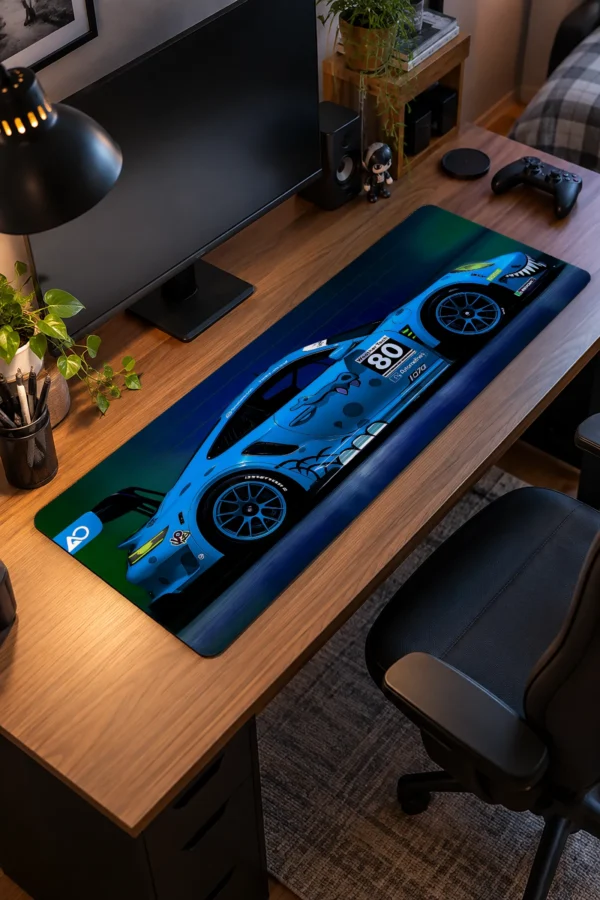 Cobalt Shark Racer Gaming Mousepad