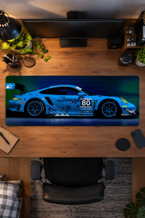 Cobalt Shark Racer Gaming Mousepad