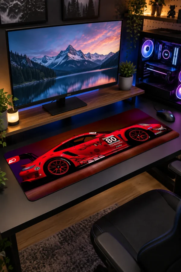 Inferno Shark Racer Gaming Mousepad