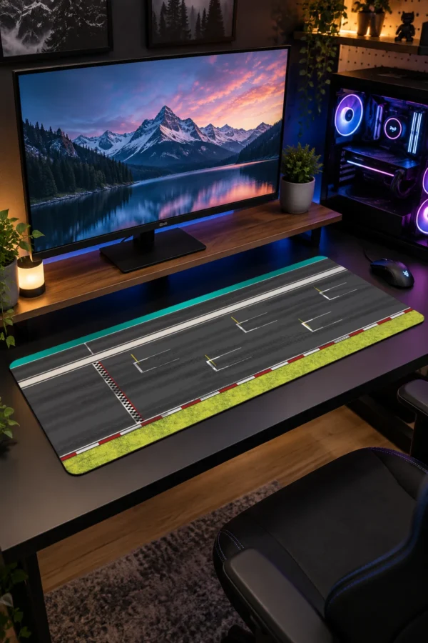 Grid Line Tarmac Gaming Mousepad