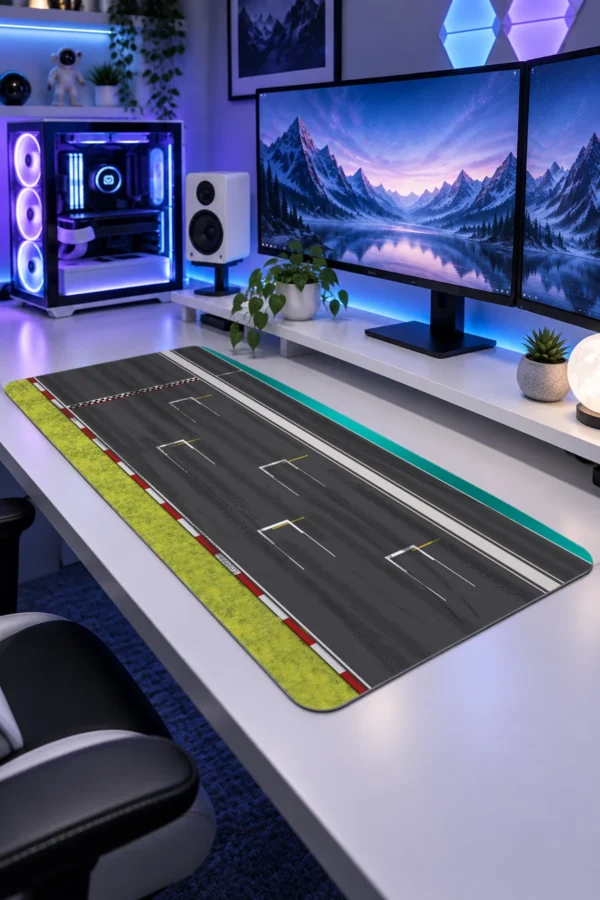 Grid Line Tarmac Gaming Mousepad