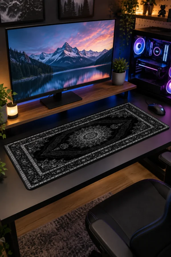Midnight Persian Weave Gaming Mousepad