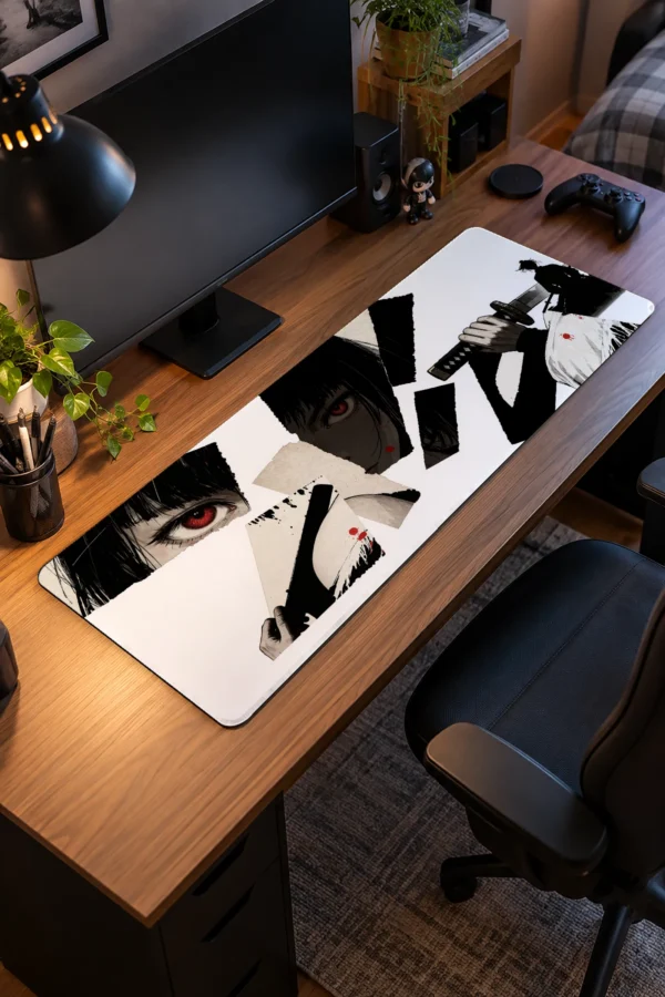 Torn Paper Ronin Gaming Mousepad Torn Paper Ronin Gaming Mousepad