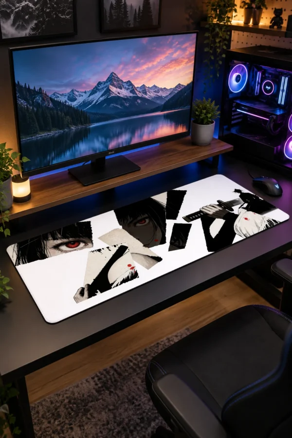 Torn Paper Ronin Gaming Mousepad Torn Paper Ronin Gaming Mousepad