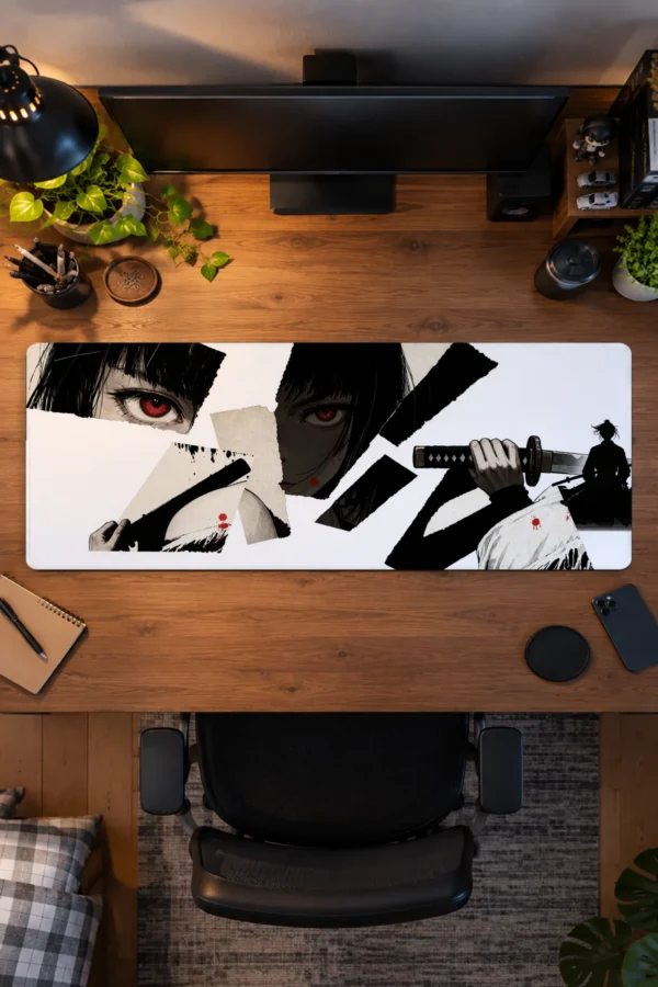 Torn Paper Ronin Gaming Mousepad Torn Paper Ronin Gaming Mousepad