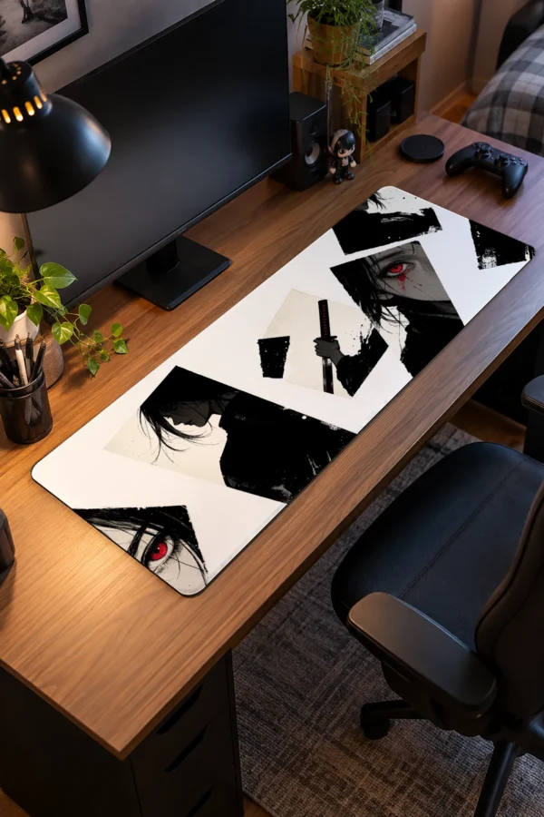 Crimson Tear Ronin Gaming Mousepad