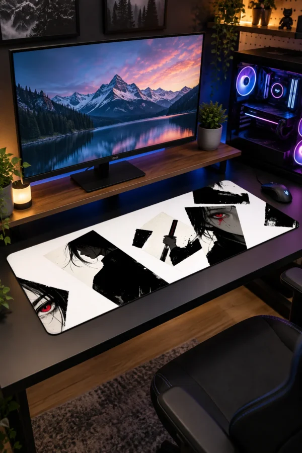 Crimson Tear Ronin Gaming Mousepad