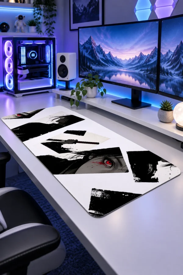 Crimson Tear Ronin Gaming Mousepad