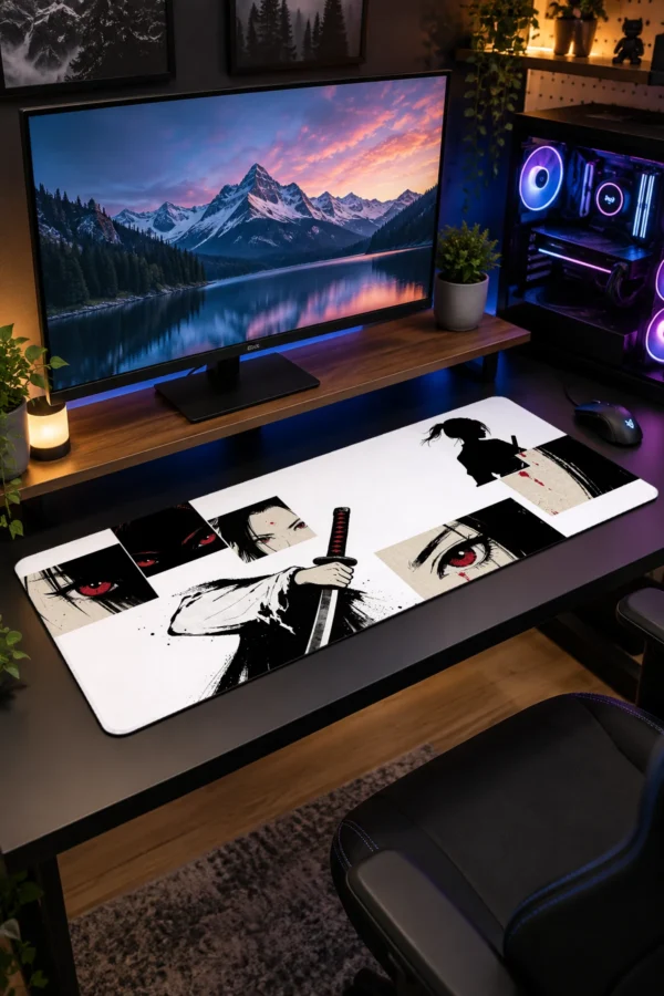 Red Eyes Mosaic Gaming Mousepad