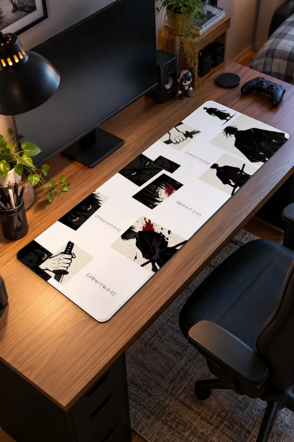 Ronin Manga Panels Gaming Mousepad