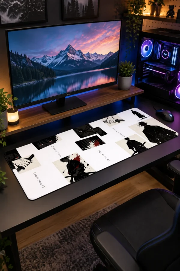 Ronin Manga Panels Gaming Mousepad