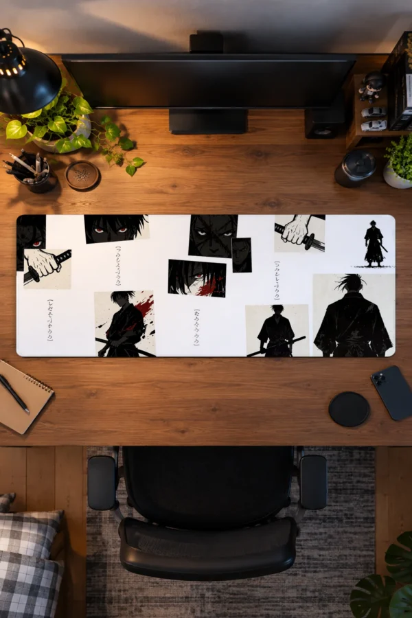 Ronin Manga Panels Gaming Mousepad