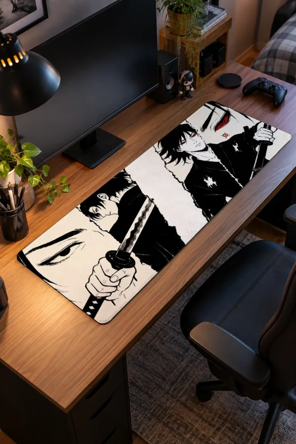 Ember Eye Swordsman Gaming Mousepad