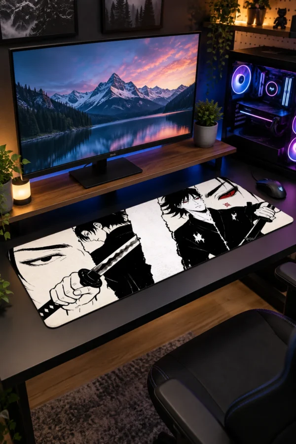 Ember Eye Swordsman Gaming Mousepad