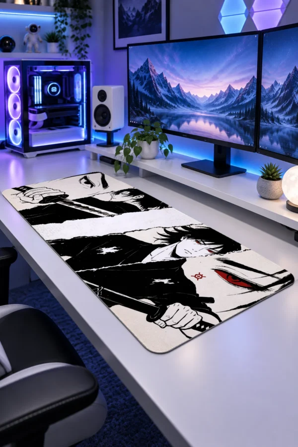 Ember Eye Swordsman Gaming Mousepad