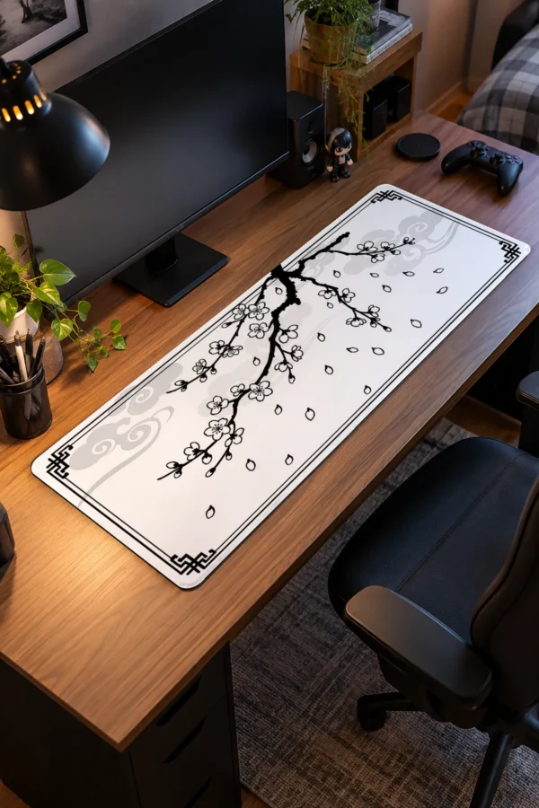 Ink Blossom Branch Gaming Mousepad
