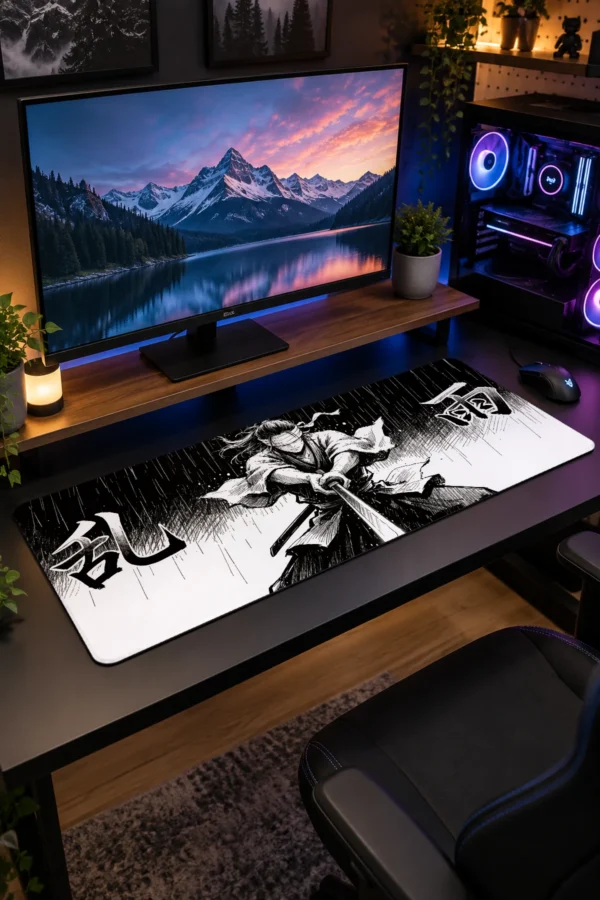 Rainfall Ronin Gaming Mousepad