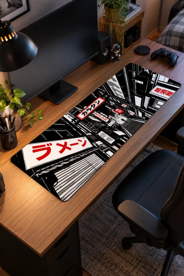 Monochrome Alley Gaming Mousepad