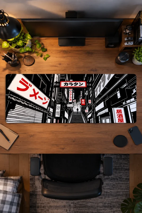 Monochrome Alley Gaming Mousepad