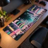 Pastel Neon Avenue Gaming Mousepad