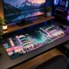 Pastel Neon Avenue Gaming Mousepad