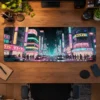 Pastel Neon Avenue Gaming Mousepad