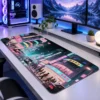 Pastel Neon Avenue Gaming Mousepad