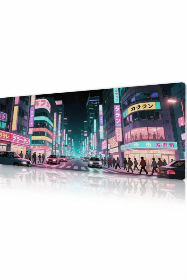 Pastel Neon Avenue Gaming Mousepad