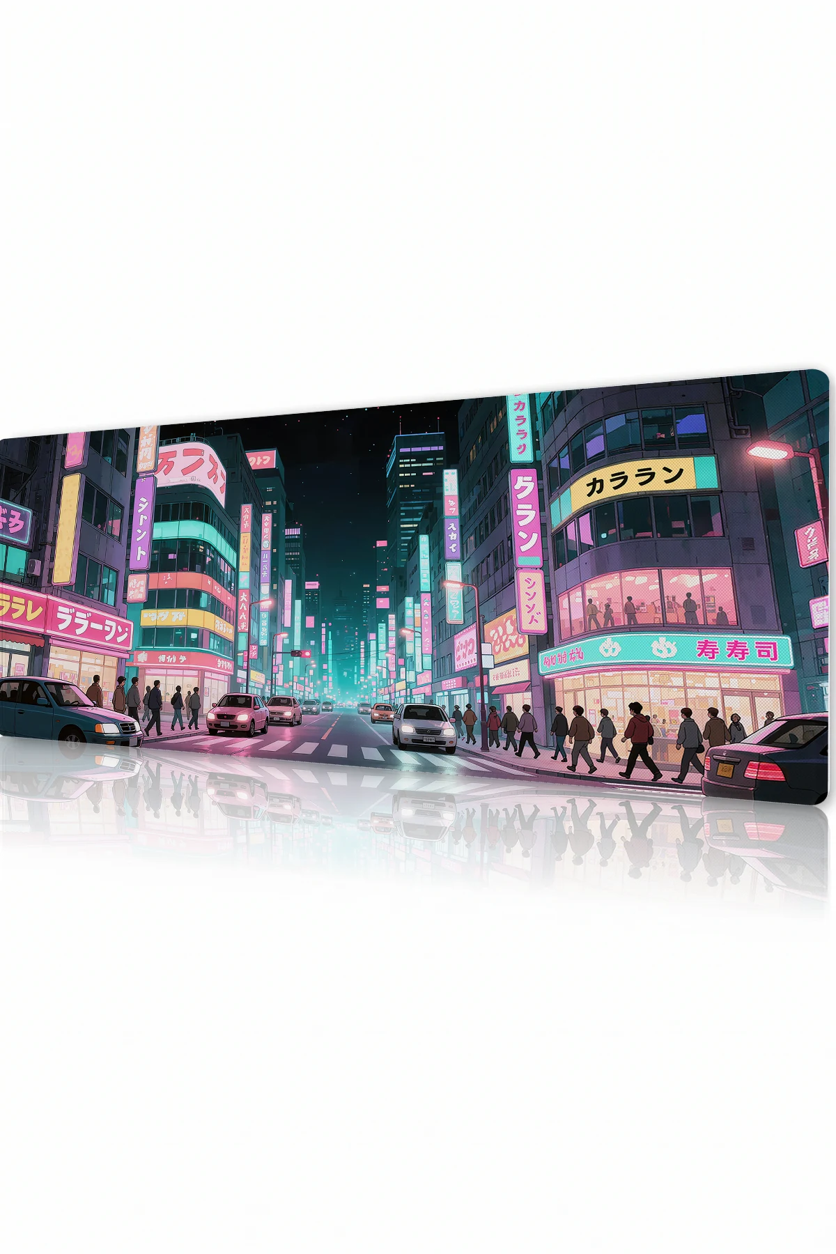 Pastel Neon Avenue Gaming Mousepad