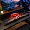 Blood Moon Torii Gaming Mousepad Blood Moon Torii Gaming Mousepad