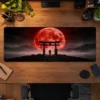Blood Moon Torii Gaming Mousepad Blood Moon Torii Gaming Mousepad