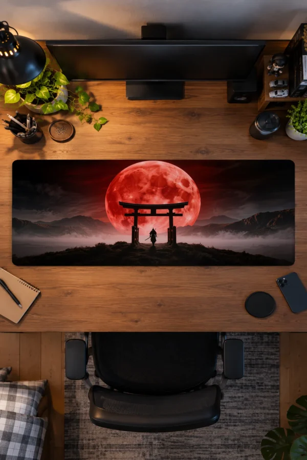 Blood Moon Torii Gaming Mousepad Blood Moon Torii Gaming Mousepad