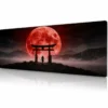 Blood Moon Torii Gaming Mousepad Blood Moon Torii Gaming Mousepad