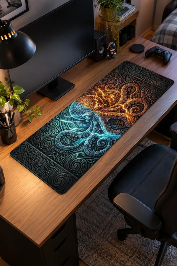 Ember Frost Kraken Gaming Mousepad Ember Frost Kraken Gaming Mousepad