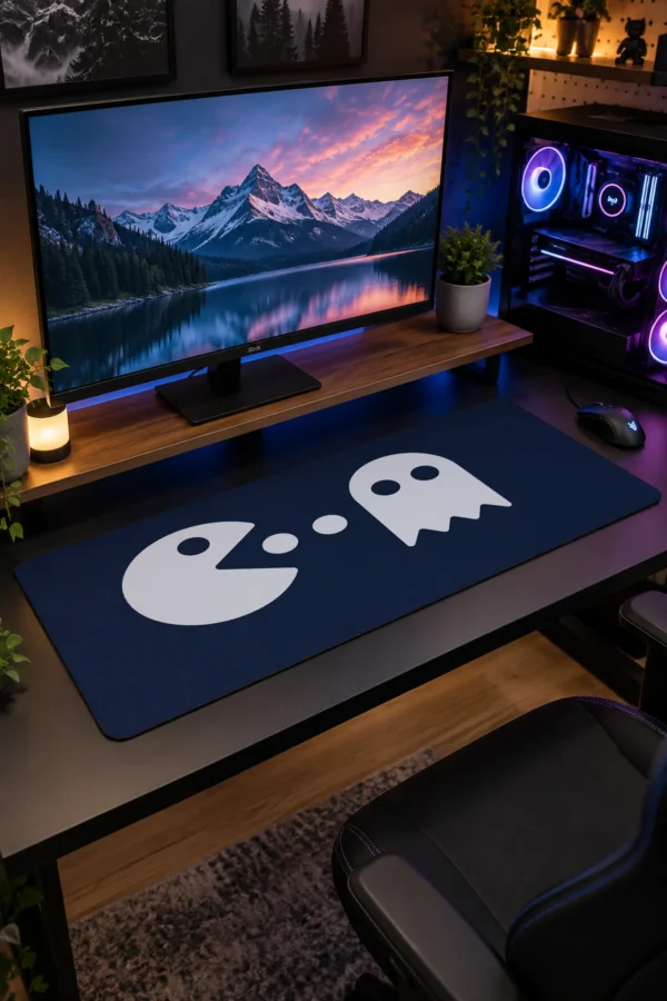 Midnight Arcade Chase Gaming Mousepad