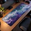 Violet Blossom Stream Gaming Mousepad