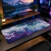 Violet Blossom Stream Gaming Mousepad