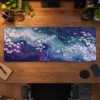 Violet Blossom Stream Gaming Mousepad