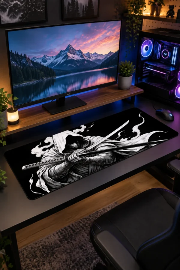 Shrouded Swordsman Gaming Mousepad Shrouded Swordsman Gaming Mousepad
