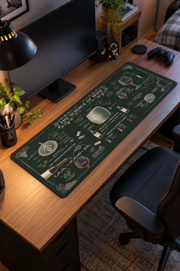 Vintner Chalk Notes Gaming Mousepad Vintner Chalk Notes Gaming Mousepad