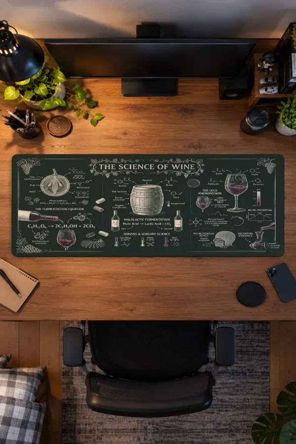 Vintner Chalk Notes Gaming Mousepad Vintner Chalk Notes Gaming Mousepad