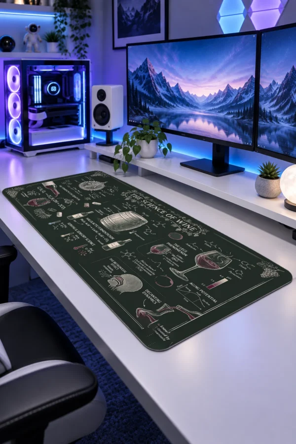 Vintner Chalk Notes Gaming Mousepad Vintner Chalk Notes Gaming Mousepad