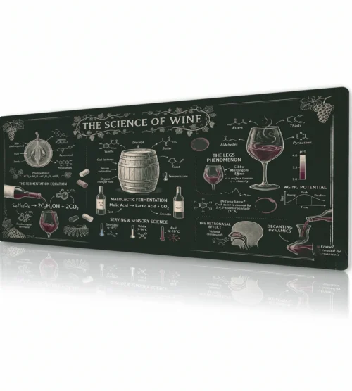 Vintner Chalk Notes Gaming Mousepad Vintner Chalk Notes Gaming Mousepad