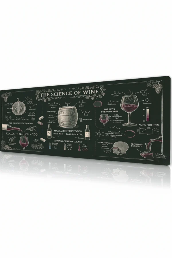 Vintner Chalk Notes Gaming Mousepad Vintner Chalk Notes Gaming Mousepad