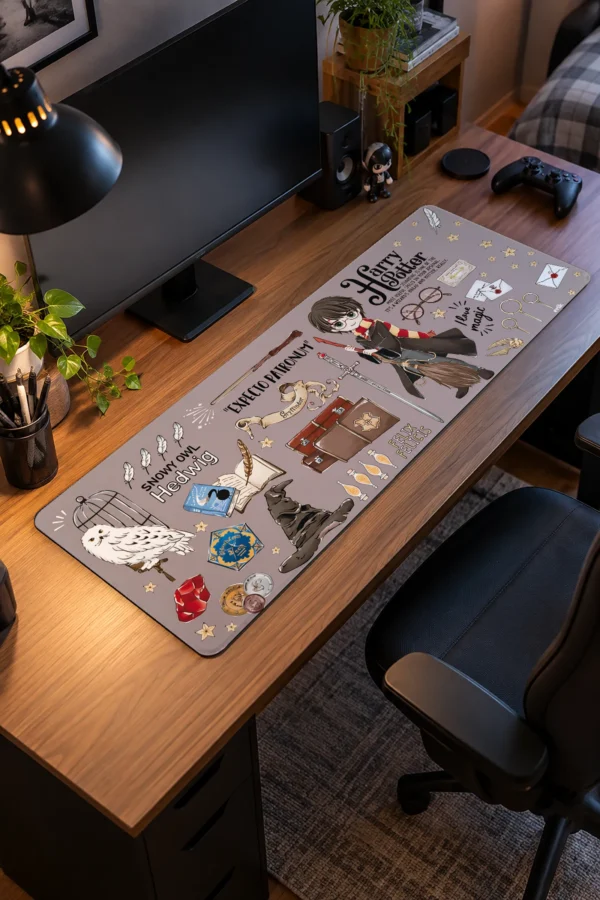 Spellbook Doodles Gaming Mousepad